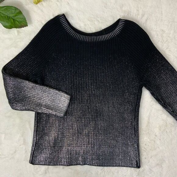 LA REDOUTE metallic ombré open back sweater - Picture 1 of 4